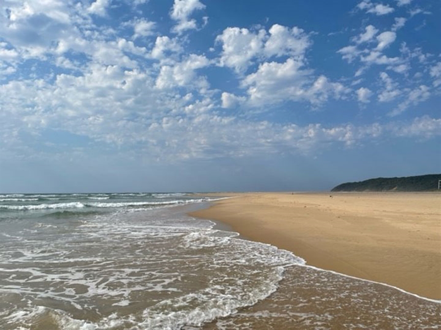 Beach and waves